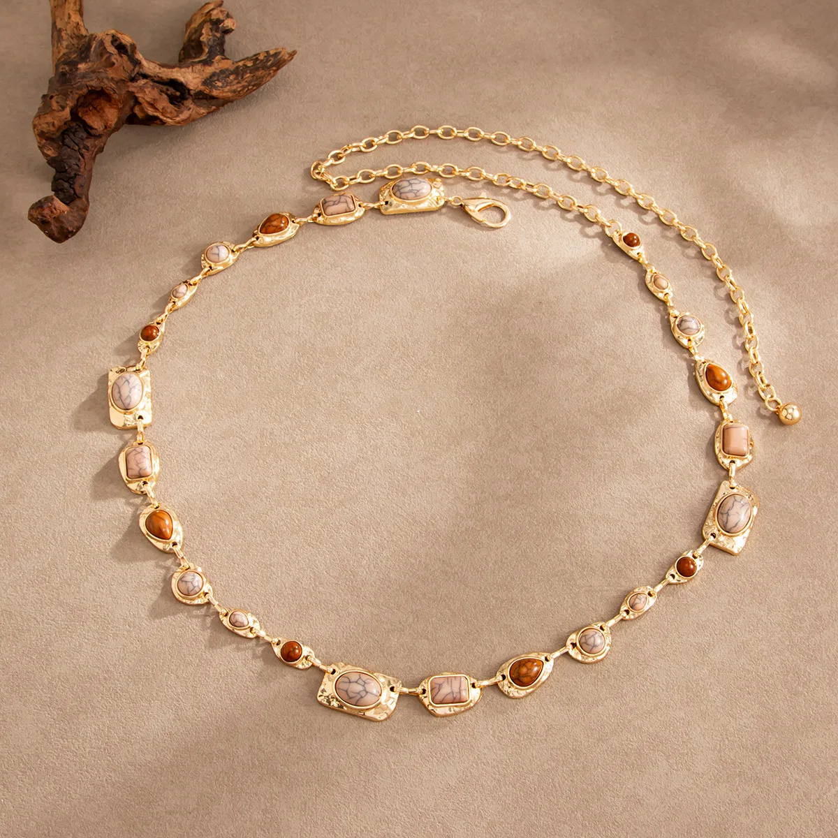 Boho Vintage Gold Color Inlay  - Body Jewelry Gold 评论和价格