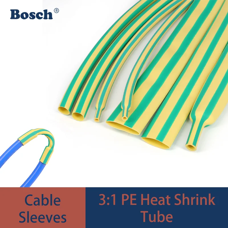 3:1 Shrink Ratio Double Wall Heat Shrink Tube with Glue Diameter 1.6-39mm Waterproof Sealed Polyolefin Insulated Sleeve Wire