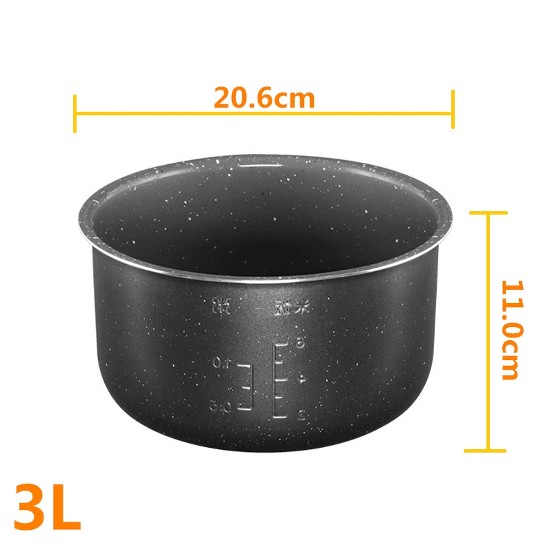 Rice Cooker Liner 3L Natural ceramic oil maifan stone non-stick cooker thickened rice cooker inner liner only suit Midea