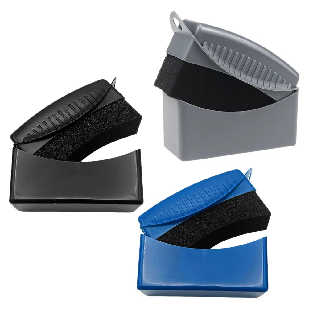 

Набор из 3 многоразовых губчатых аппликаторов-щеток для чистки шин с крышкой, для придания блеска