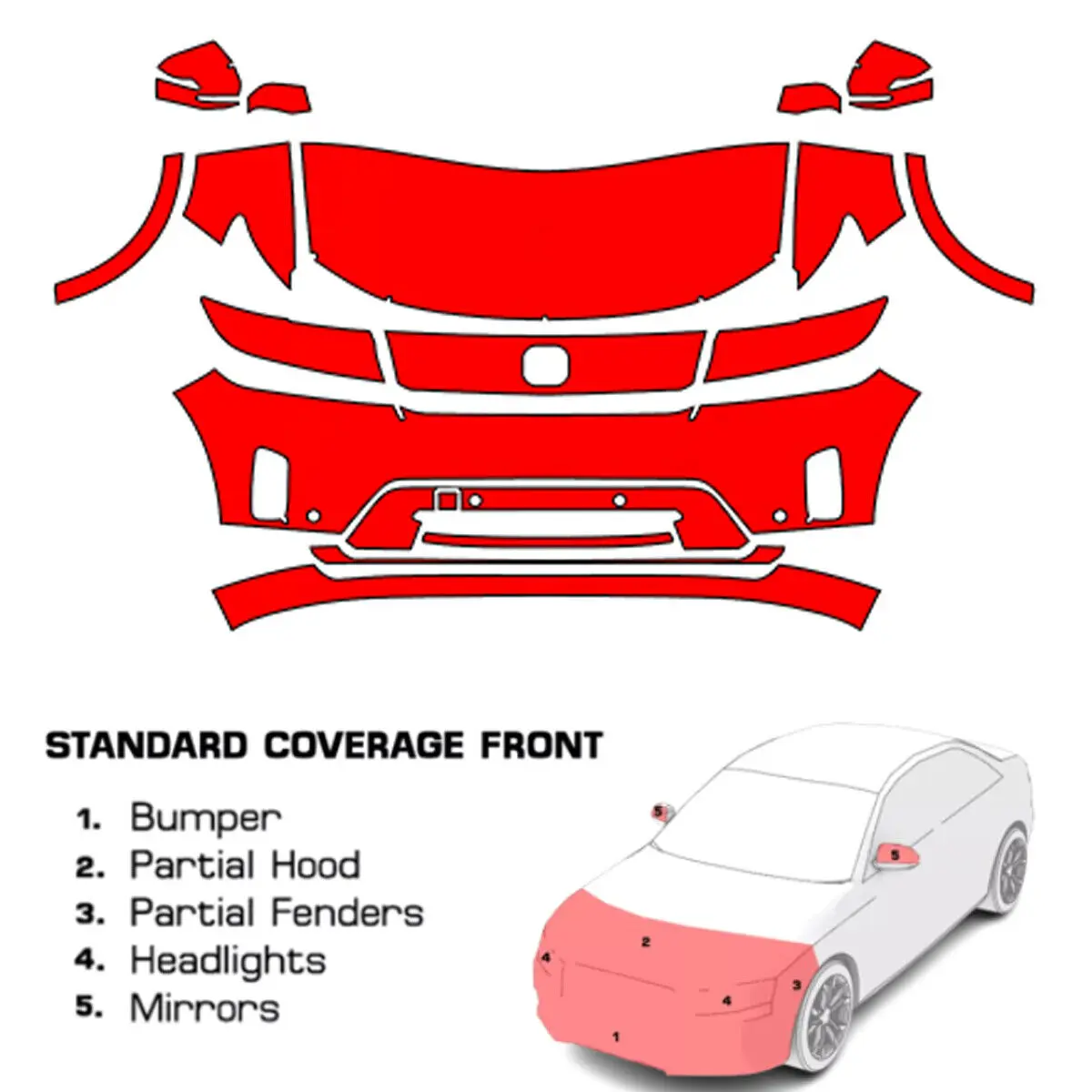 

Преобразная защитная пленка для краски PPF для Honda Prologue 2024-2025
