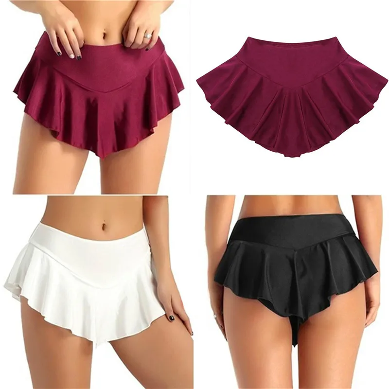 Rok Mini tidak beraturan untuk wanita warna Solid Ruched Ruched Y2K rok pendek mode musim panas pakaian kasual pesta klub seksi