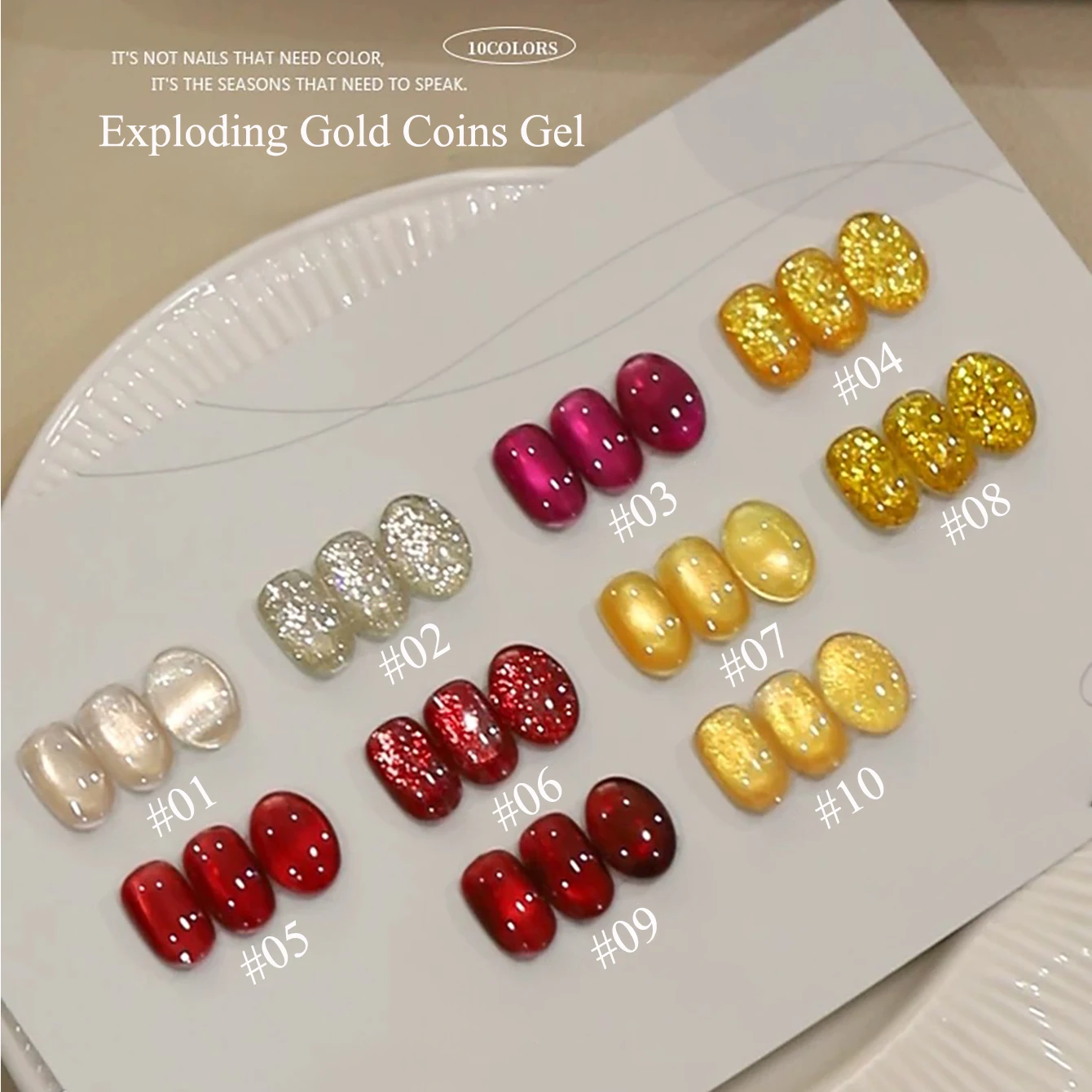 طلاء أظافر جل جديد بتصميم عين  - مراجعة Nail Art Yellow وسعره