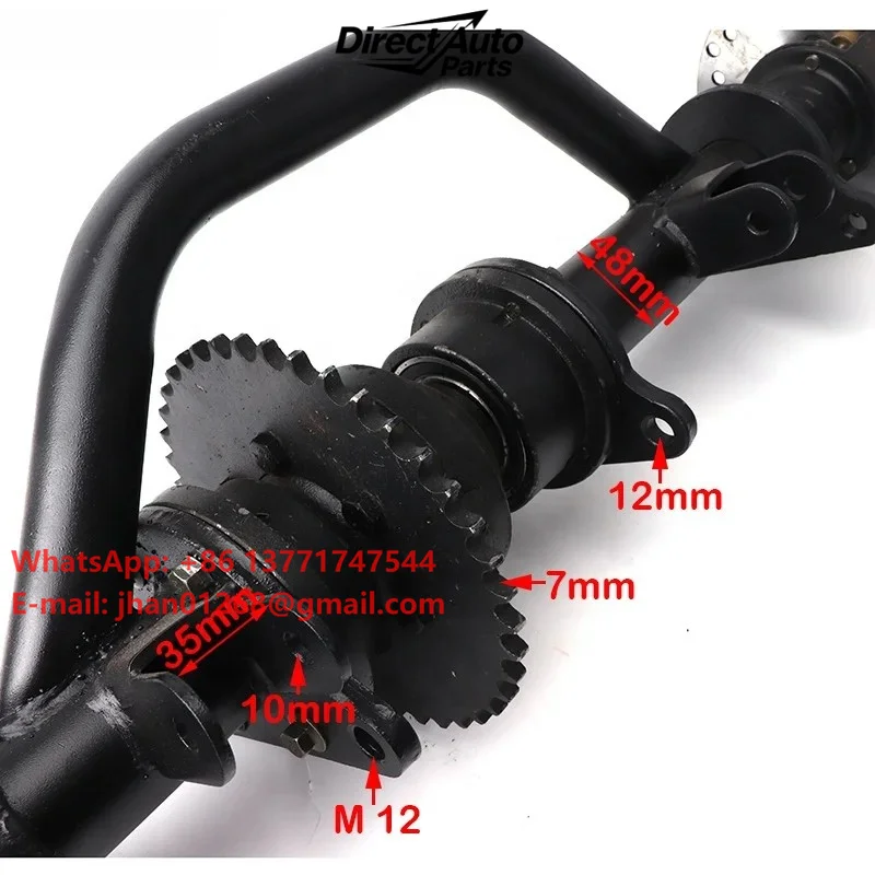 Kit Assale Posteriore 810Mm Per Go Kart, Golf Cart, Drift Cart Con Differenziale-image