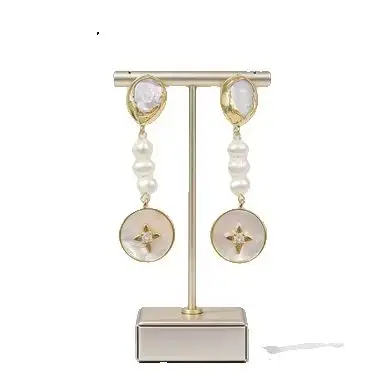 WT-MPE080 WKT 2025 Classic Freshwater Pearl Earrings Attractive Gift Lady Party Hot Sale For Girl INS Round Shape