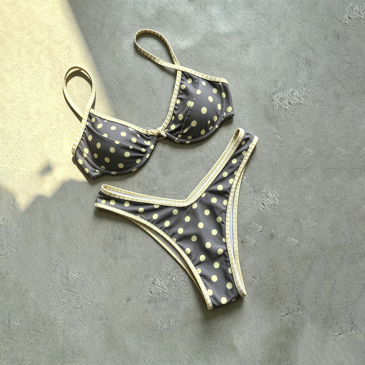 Push Up Bikinis 2026 Sexy Women Swimsuit Swimwear Female Dot Bikini Set Biquini Bathing Suit Bandeau Swimming Suit Beachwear