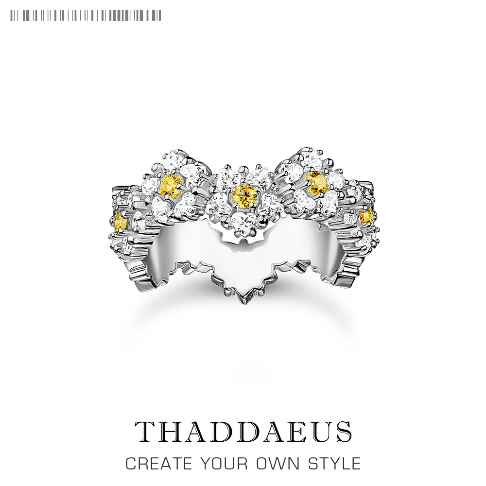 

Lovely Daisy Flower Ring Europe Bohemia Fine Jewelry For Women Brand New Solid 925 Sterling Silver Gift