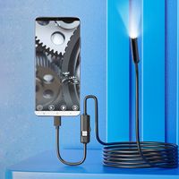 IP67 Waterproof 7.0MM TYPE-C Endoscope Camera Adjustable 6 LEDs Inspection Borescope Cameras Flexible USB Android