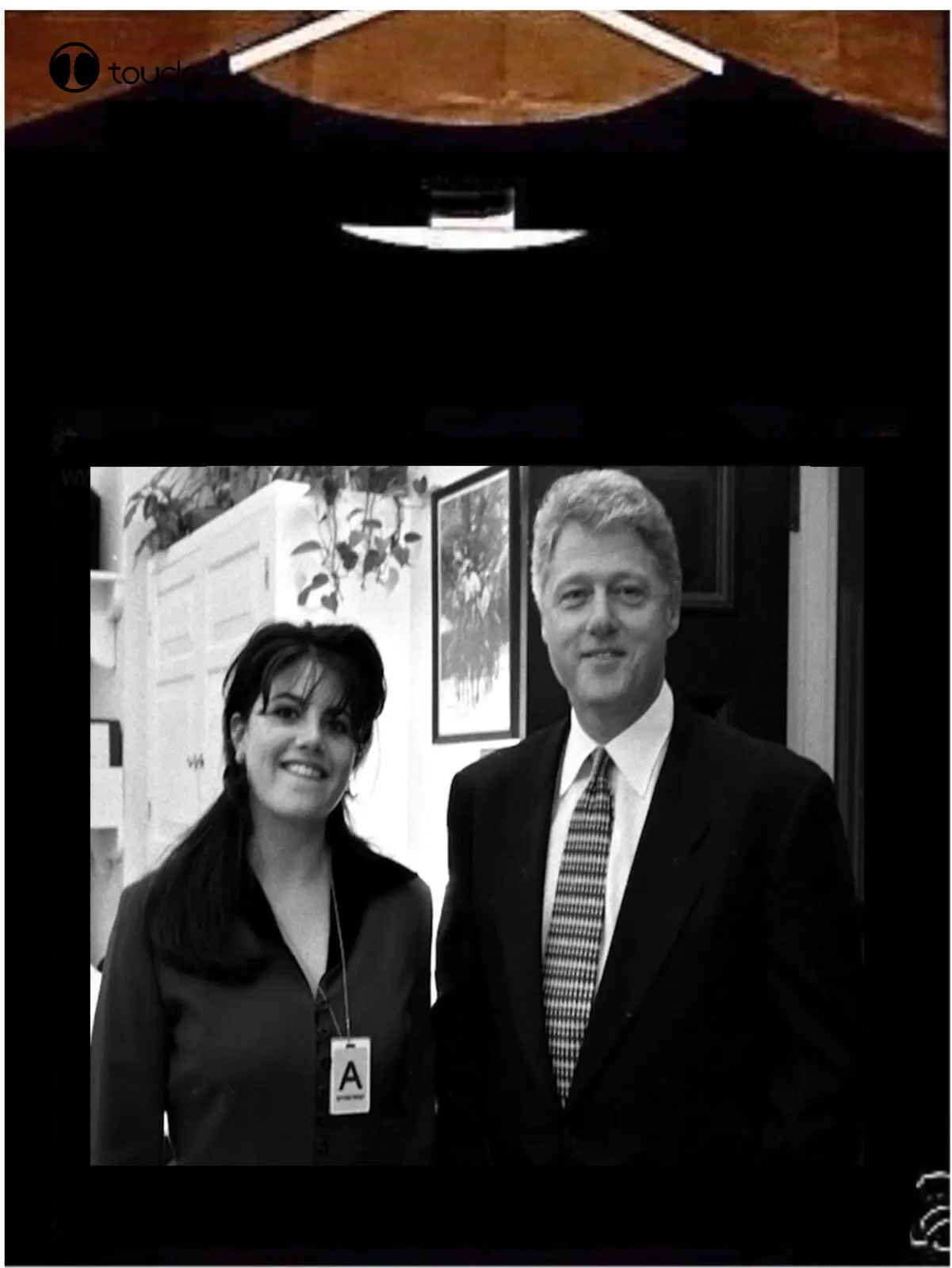 Bill Clintton T Shirt; Bill Clinton Monica Lewinsky Tee Shirt T-Shirt Custom Aldult Teen Unisex Digital Printing Xs-5Xl