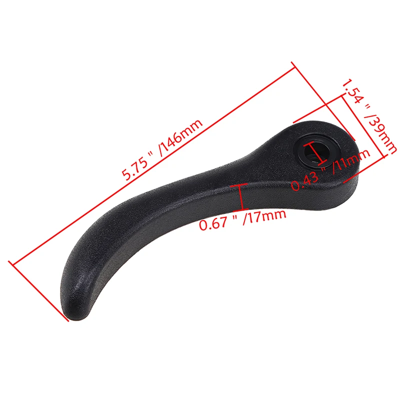 POSSBAY Car Interior Seat Adjustment Lever Black Seat Side Adjust Handle Grip 89041697 for Chevrolet GMC Hummer Seat Handles