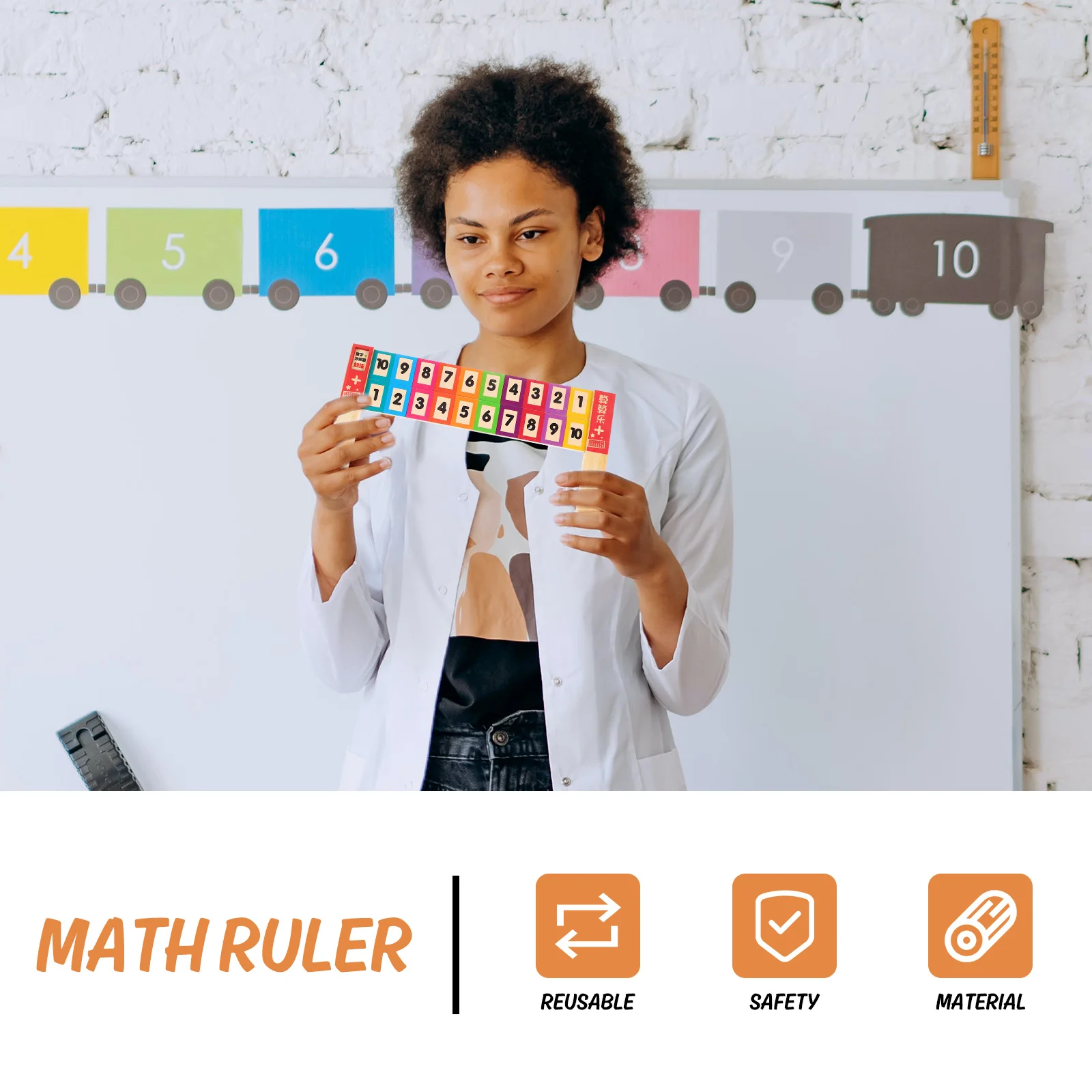 

Wooden Number Ruler For Kids Math Subtraction Learning Tool Teaching Aid For Kindergarten Counting Educational