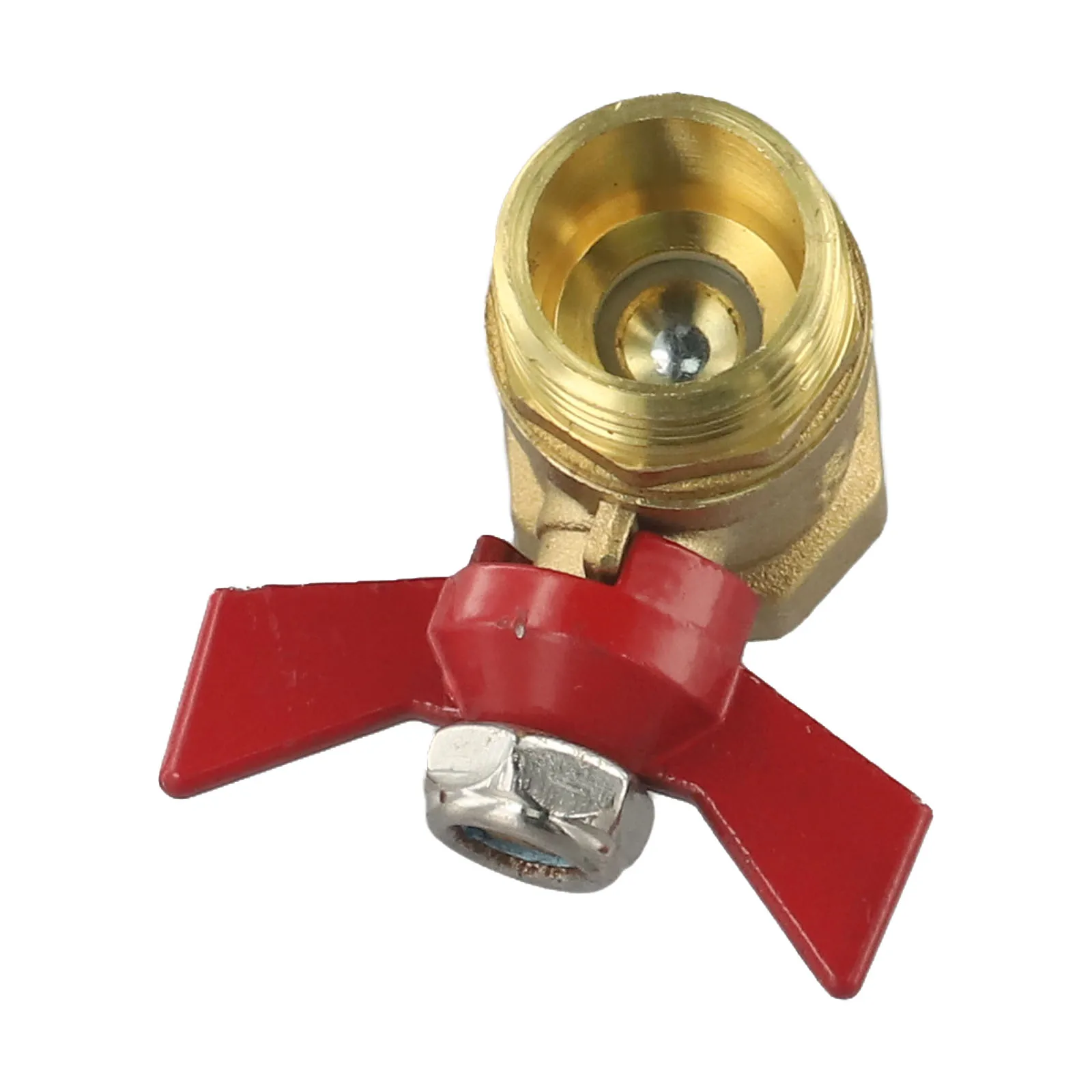 

Латунный запорный клапан для садового шланга. Легкое количество деталей. Сверхмощный латунный запорный клапан для садового шланга с высоким объемом.