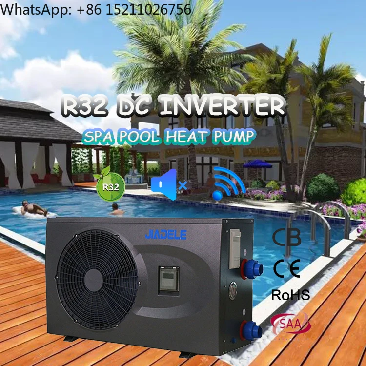 WIFI Swimming Pool Heat Pump with Titanium Heat Exchanger Energy Efficiency Class A+++ App-Controlled Outdoor Hotel Use