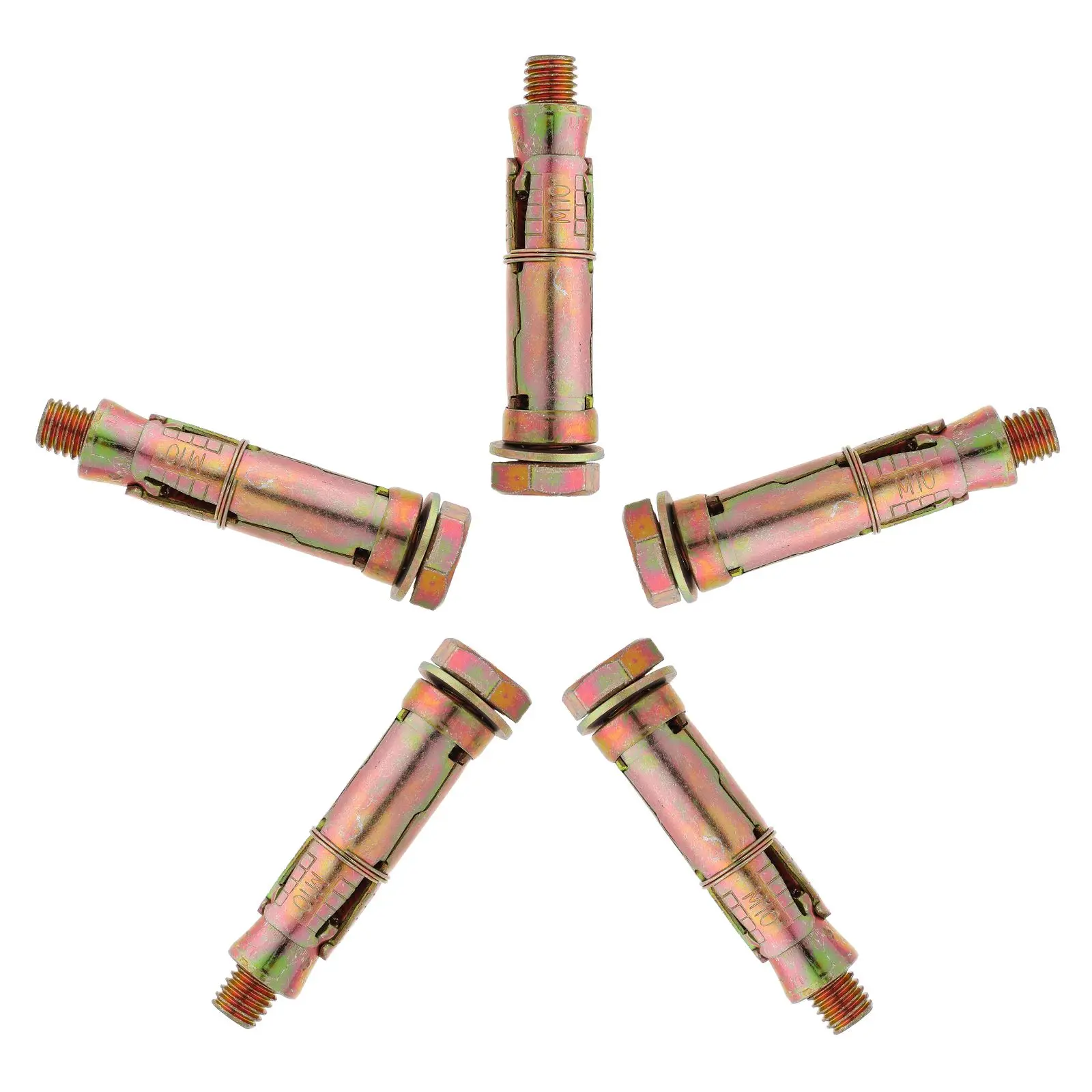

5pcs Gecko Expansion Screws Heavy Duty Zinc Coated Carbon Steel Drywall Anchors Masonry Concrete Wall Mount Hardware