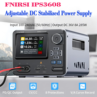 FNIRSI IPS3608 Adjustable DC Voltage Current Regulator Power Supply 36V 8A 285W Lab Bench Multi Protocol Fast Charging Output