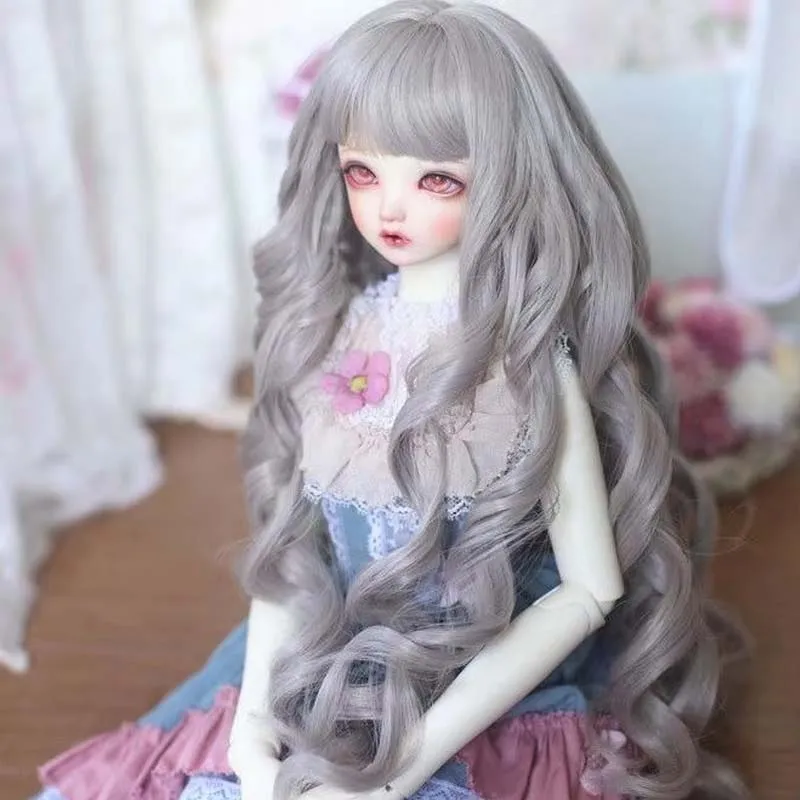 

1/4 Парик для куклы BJD SD MSD Черный Золотой Длинные вьющиеся волосы Парик для куклы Аксессуары для девочек DIY Одевание Аксессуары для волос BJD Волосы для куклы