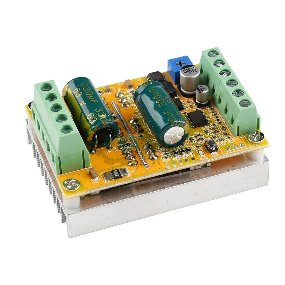 380W 3Phases Hall-Less For BLDC Motor Controller Board for 6-50V DC Motor Driver with Forward Reverse Function