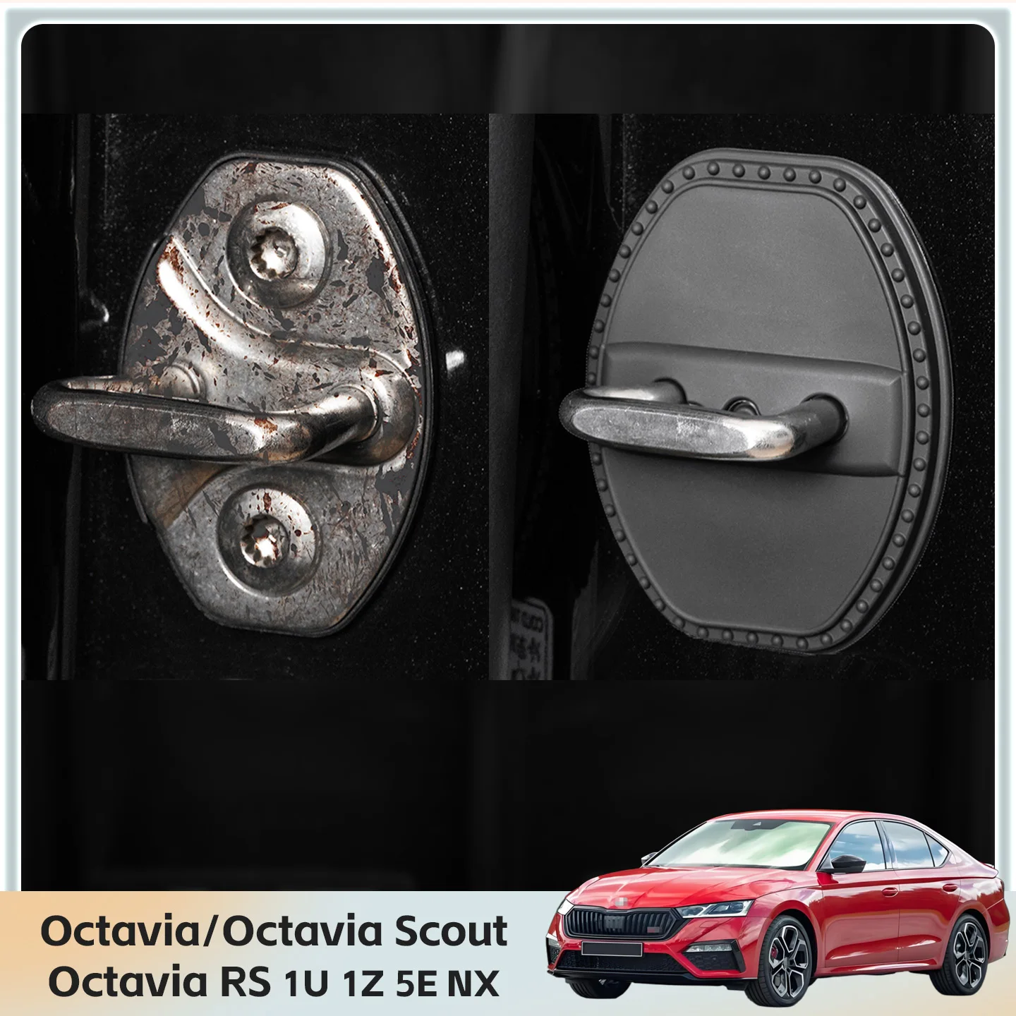 2/4Pcs Silicone Car…