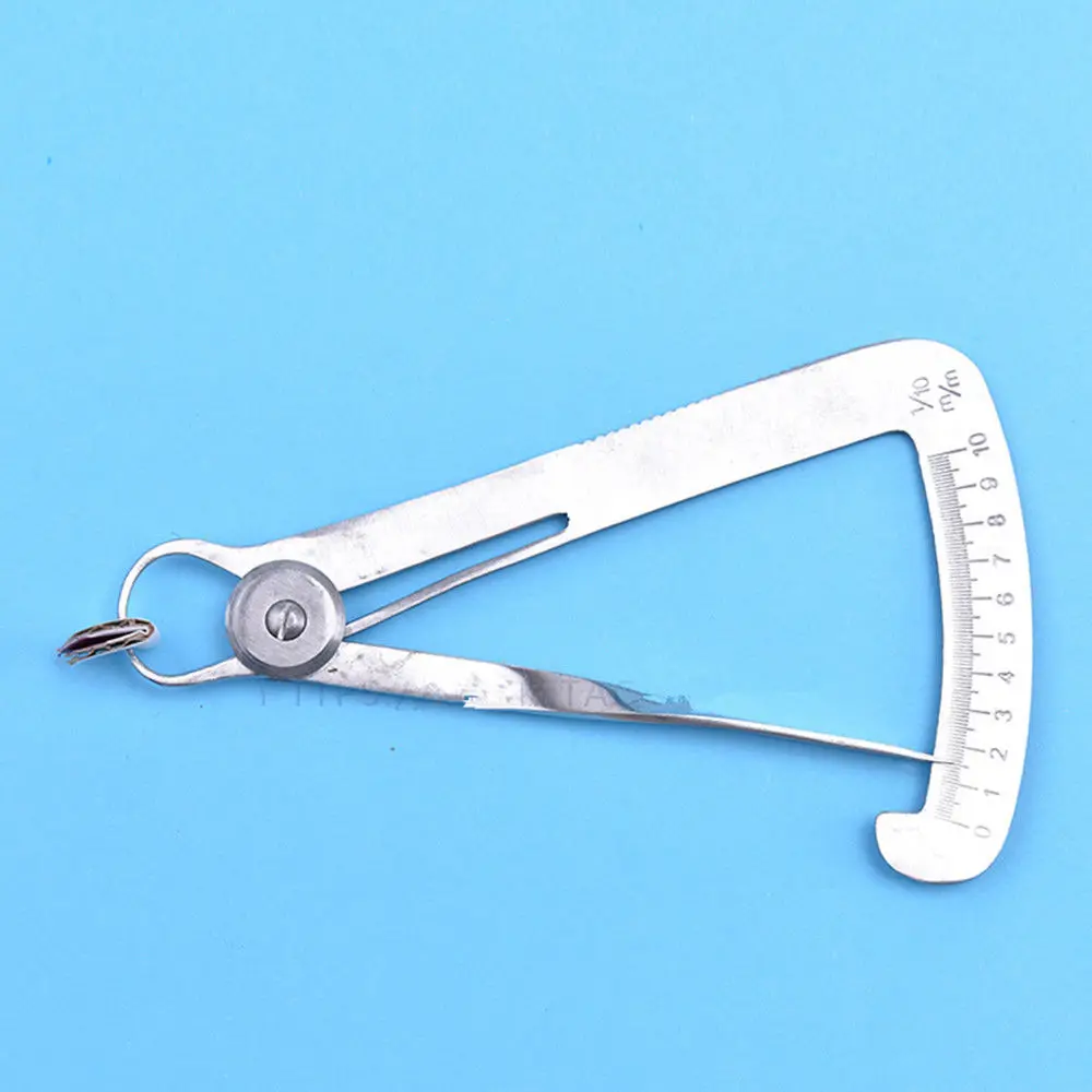 1PC Stainless Steel Triangle Measure Gold Caliper Dental Supplies