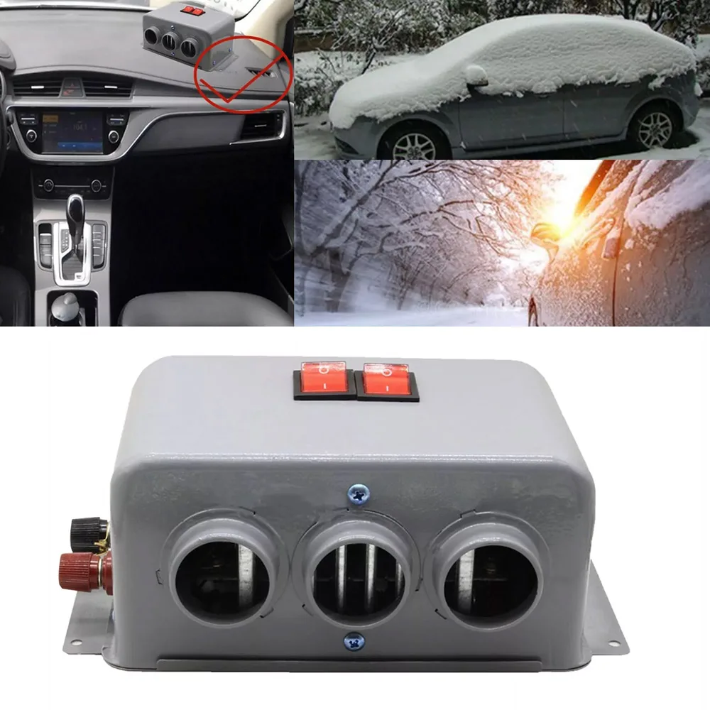 Car Heater 12V/24V Electric Heater Fan Portable Demister Defroster Windshield Defroster Defogging Demister