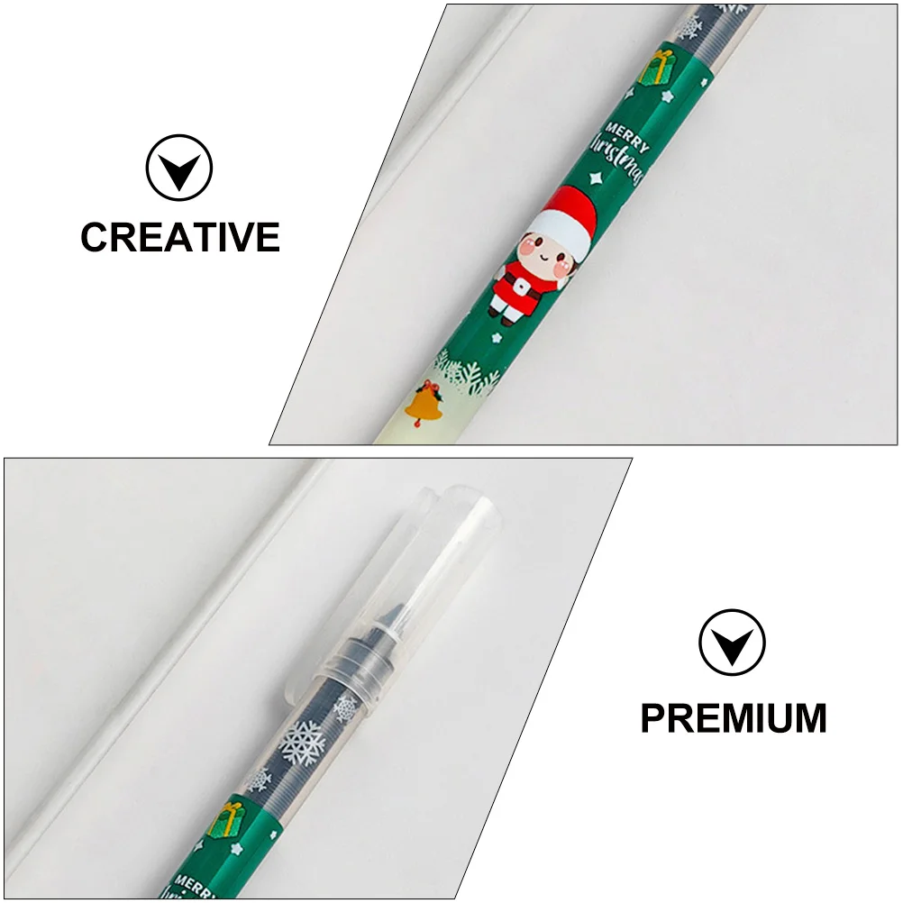 

12Pcs Festive Christmas Gel Pens Smooth and Fast Drying Ideal Writing Tool for Students Office Home Assorted Colors