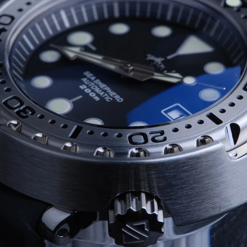 HEIMDALLR التونة الرجال 200 متر ساعة الغوص 316L الصلب اليابان NH35A الحركة التلقائية ساعات آلية مقاوم للماء الياقوت الكريستال