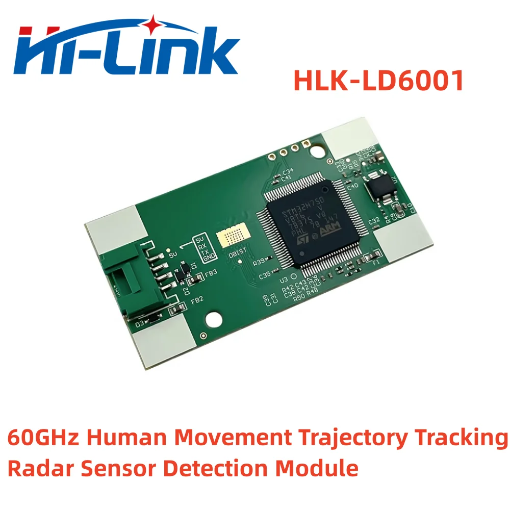 Hi-Link New 4T3R 8m 60G HLK-LD6001 Human Movement Trajectory Tracking Radar Sensor Detection Module