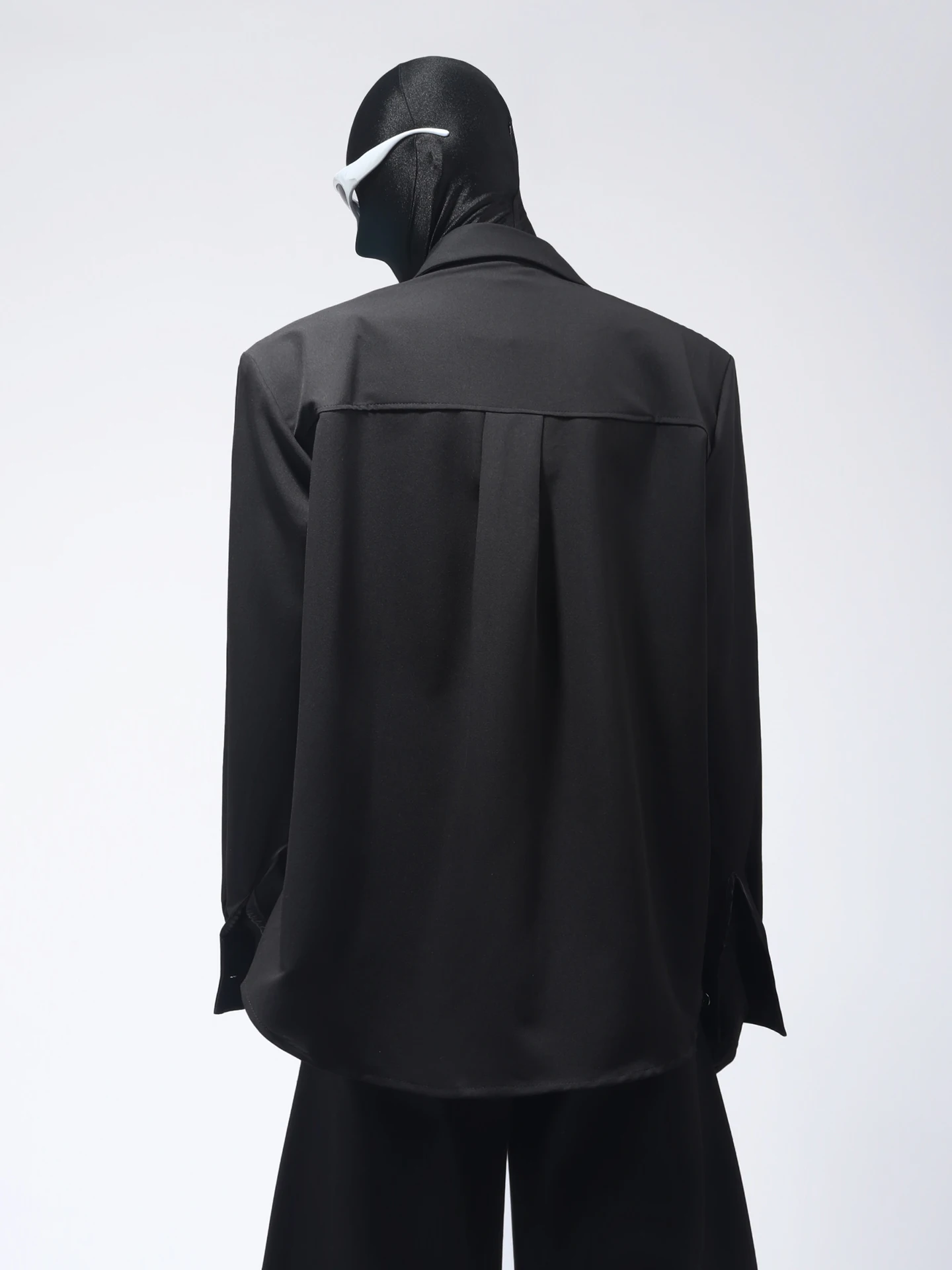 Fashion Trendy Men's High-end Heavy-duty Rhinestone Shirt Handsome Men's Casual Loose Long-sleeve Turn-down Collar Shirt