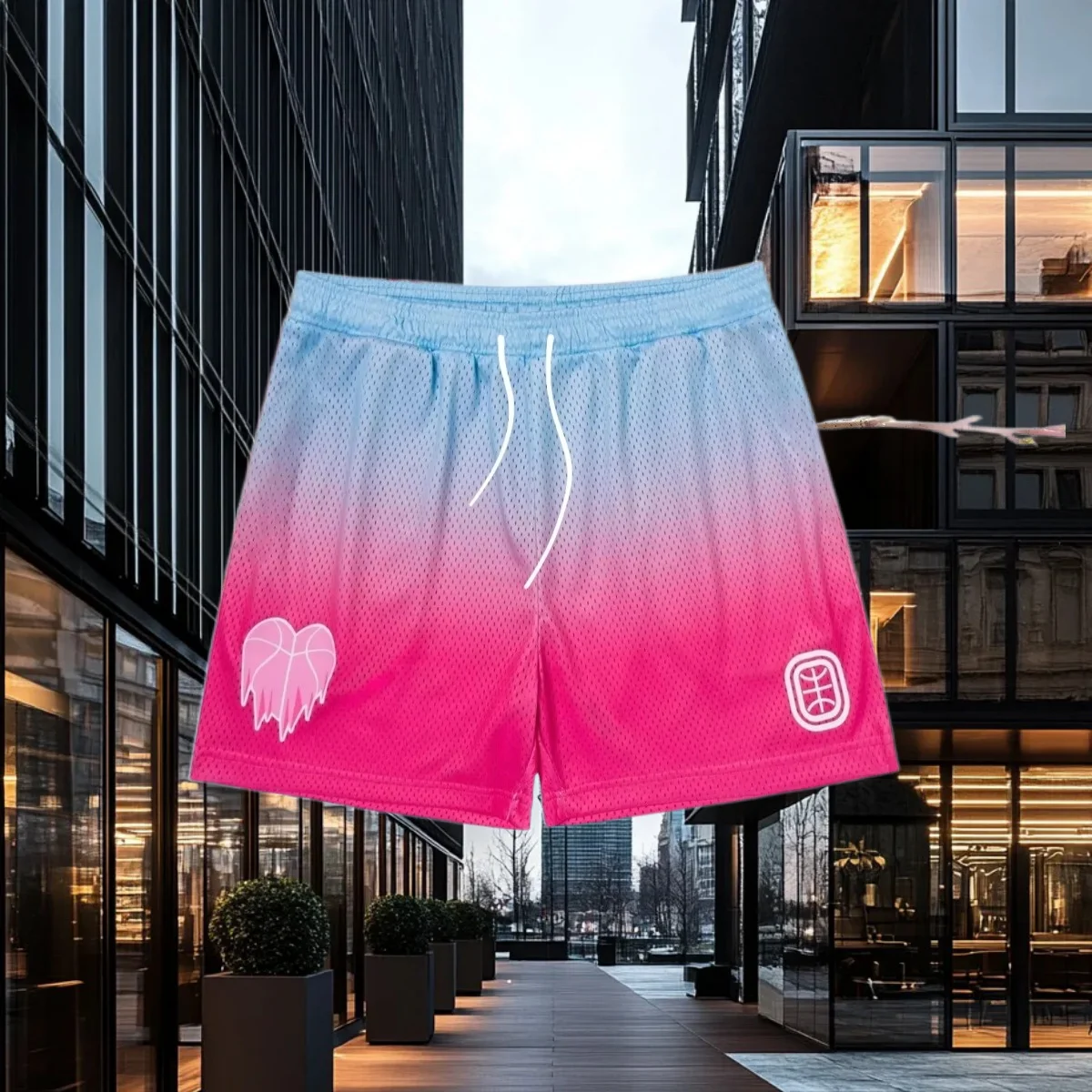 

Summer COLD HEARTS Shorts Breathable Training Sport Comfortable Basketball Shorts Loose Casual Beach Shorts Quick Drying Pants