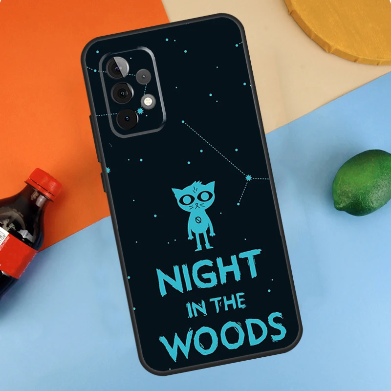 Cat Game Night In The Woods Fundas For Samsung Galaxy A54 A34 A14 A52 A32 A22 A12 A13 A23 A33 A53 A73 A51 A71 Case