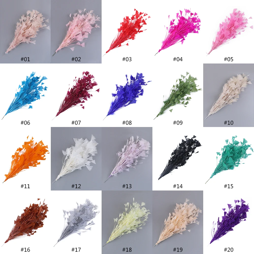 High Quality Turkey Feather Flowers 25-30CM for Home Wedding Party Headdress Handwork Accessories Crafts Plumes Wholesale