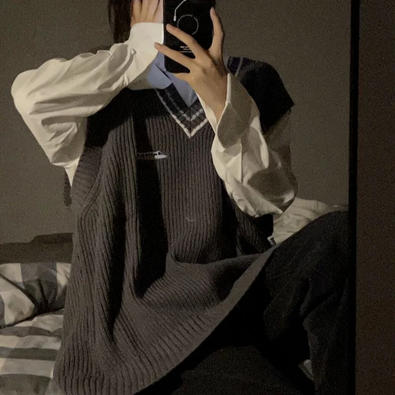 

Женские универсальные милые комплекты для отдыха для девочек в консервативном стиле, дизайн, нежный комфорт, осенняя женская одежда в стиле Харадзюку, уличная одежда, базовые комплекты