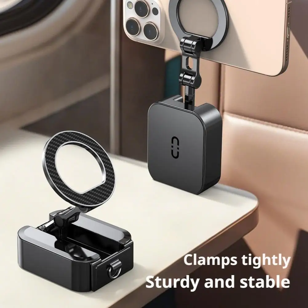 

Travel Phone Holder Desktop Selfie Portable Business Trip Foldable Car Double-sided Magnetic Suction