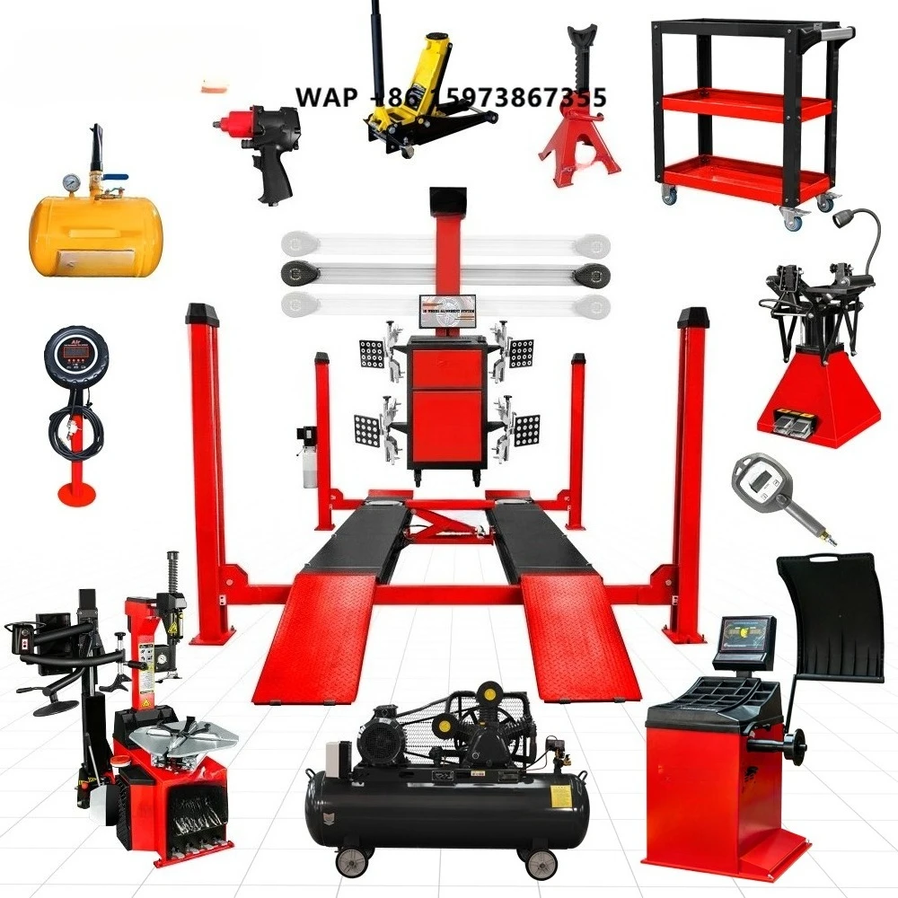 SAMFD Factory Priced Car Tire Repair Machine Combo Includes Tyre Changer and Wheel Balancer Essential Vehicle Equipment