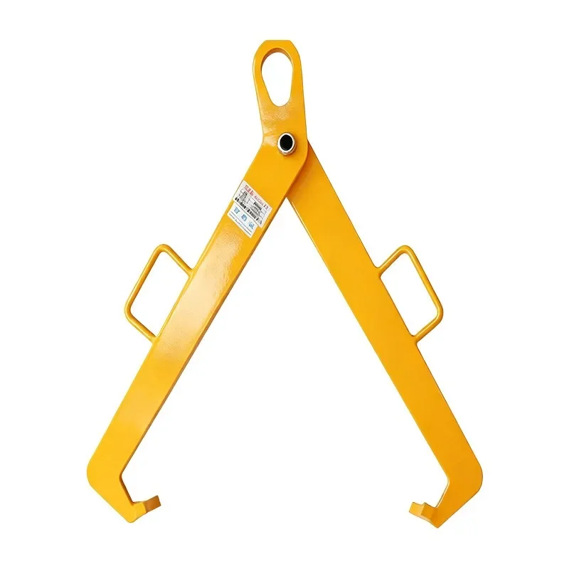 Steel plate type oil drum clamp iron drum outdoor clamp lifting multi-functional handling spreader