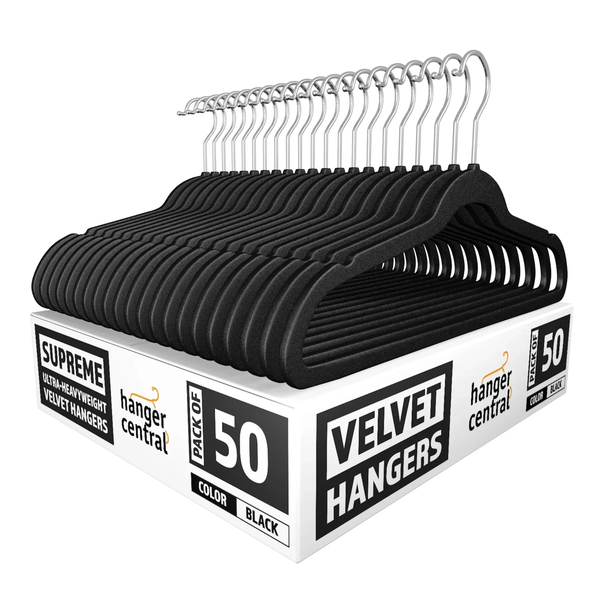 

Space-saving 50-pack, slim design saves space and can hold more clothes