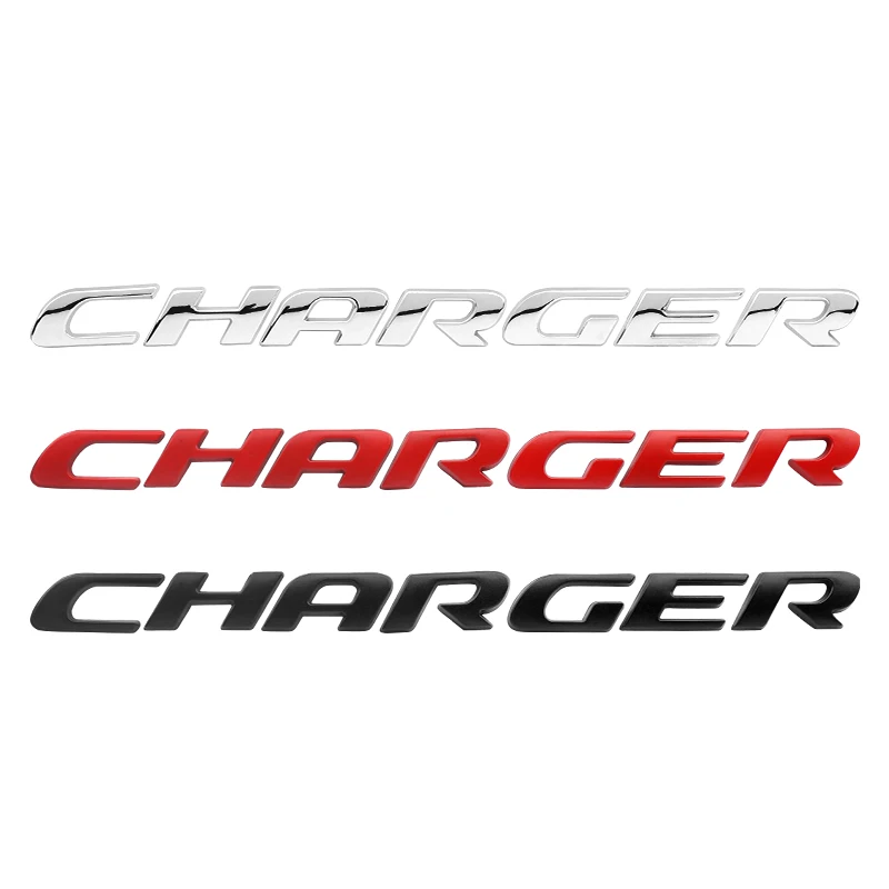 3D Metal Charger Badge Emblem Car Stickers Fender Decals Car Styling For Dodge Charger Dart  Caliber Journey Auto Accessories