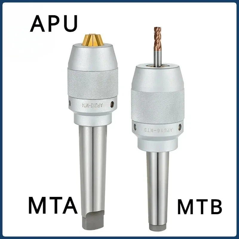 

MT2 MT3 MT4 APU13 APU16 Tool Holder Apu Drill Chuck Series Precision CNC Integrated Self-tightening Lathe Tool Holder MTA MTB