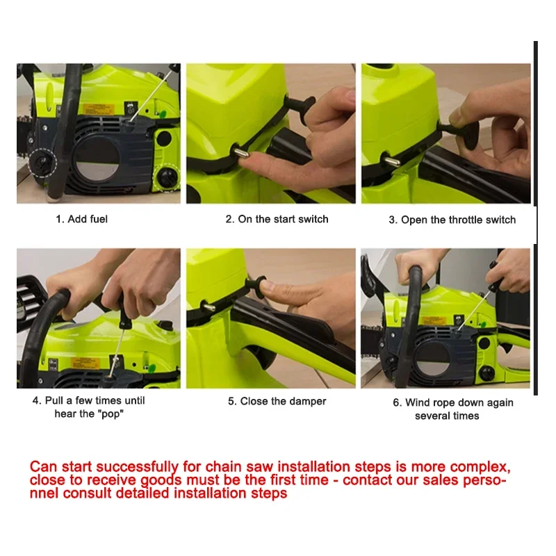 89 Deepening Cylinder Chain Saw Small Multi-Function Handheld Household Original 2400w High-Power Fuel-Saving Logging Saw