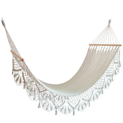 

Hammock With Macrame Hanging Lace Fringe Hammockpromote sales