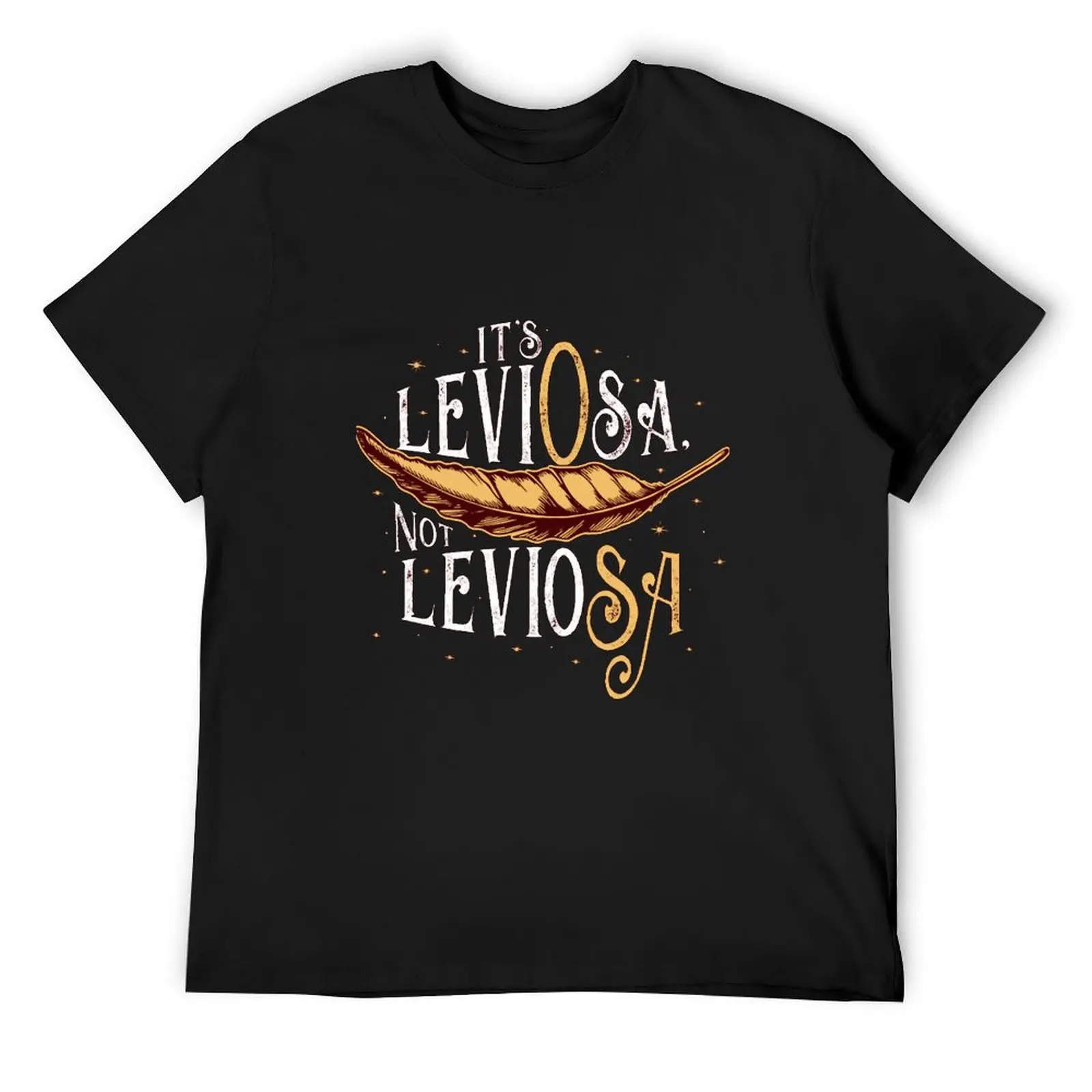 Футболка It leviOsa not leviosA, милые топы с животным принтом для мальчиков, мужская футболка, мужские забавные футболки