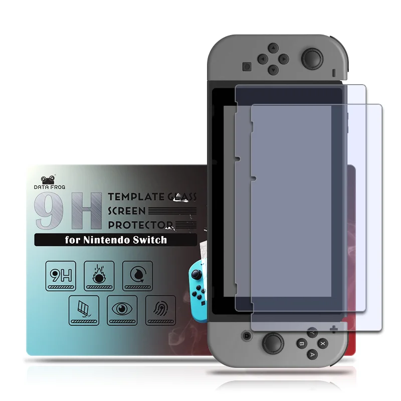 DATA FROG-واقي شاشة زجاجي مقوى 9H ، لجهاز Nintendo Switch ، فيلم واقي ، ملحقات Nintendo Switch Lite NS