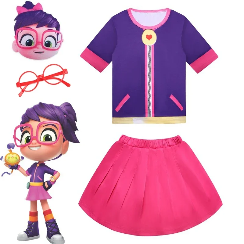 زي Abby Hatcher التنكري للأطفال ، طقم فستان الأميرة مع قناع ، أزياء الهالوين ، طفل رضيع وأطفال ، ملابس حفلات ، جديد ،