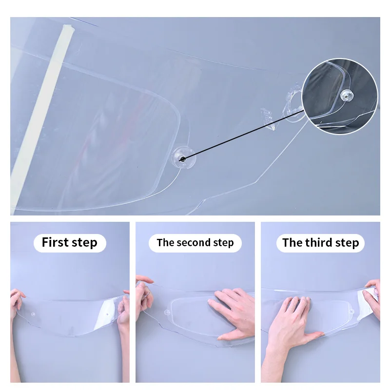 Picture 5: Motorcycle Helmet Visor Film Anti Fog TT COURSE Lens Anti Fog Film Motorcycle Helmet Accessories for KYT