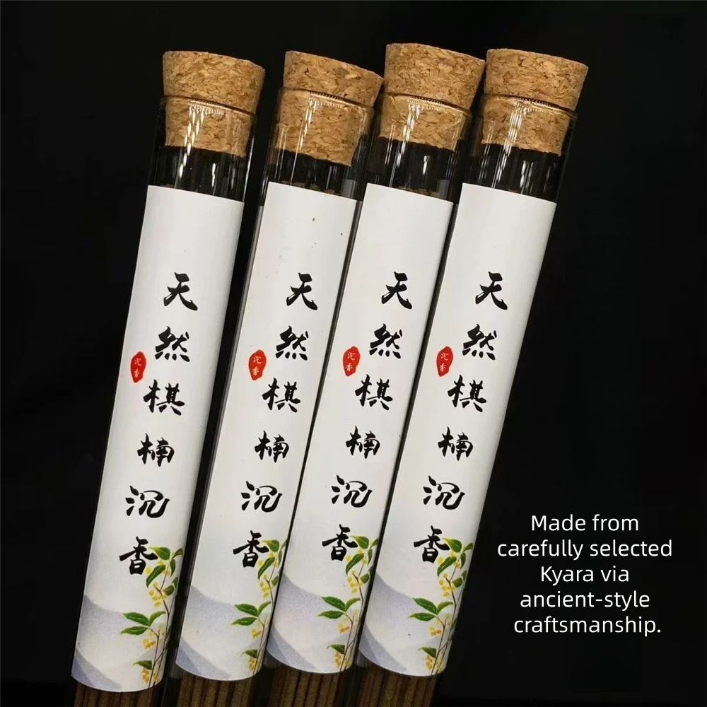 Sinkable White Kyara Agarwood Incense Sticks,Natural White Kyara Material,Incense for Home & Meditation,Oud Incense Sticks