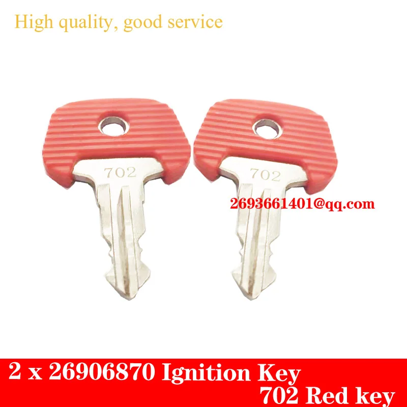 2 Pcs Jungheinrich 26906870 Red Key 702 For Jungheinrich