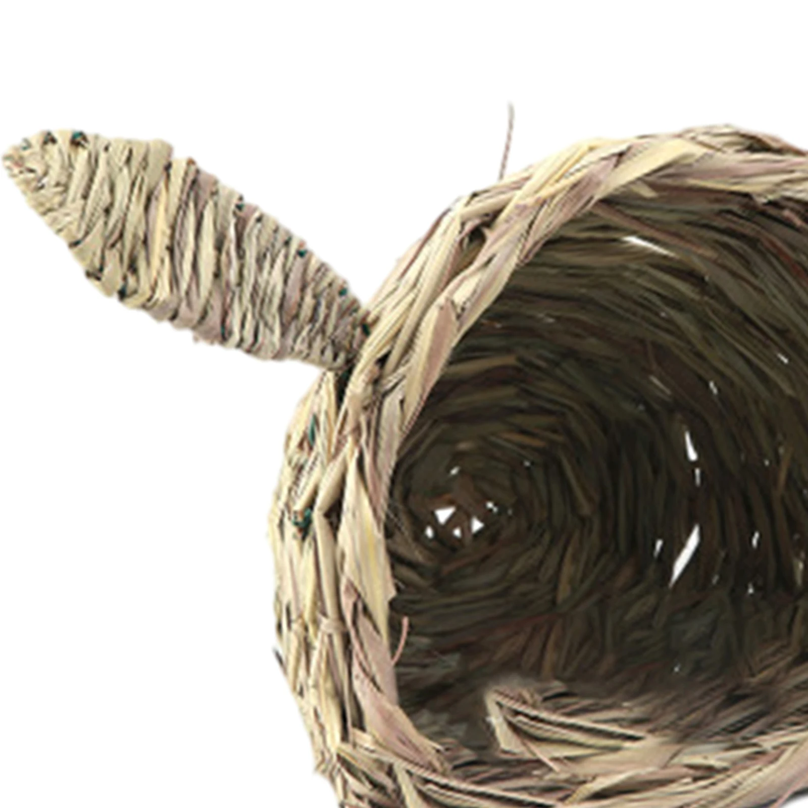 Rabbit Straw Nest Grass House Bunny Grass Tunnel Chew Toy Hay Bed for Small Animals Hamster Play and Sleep