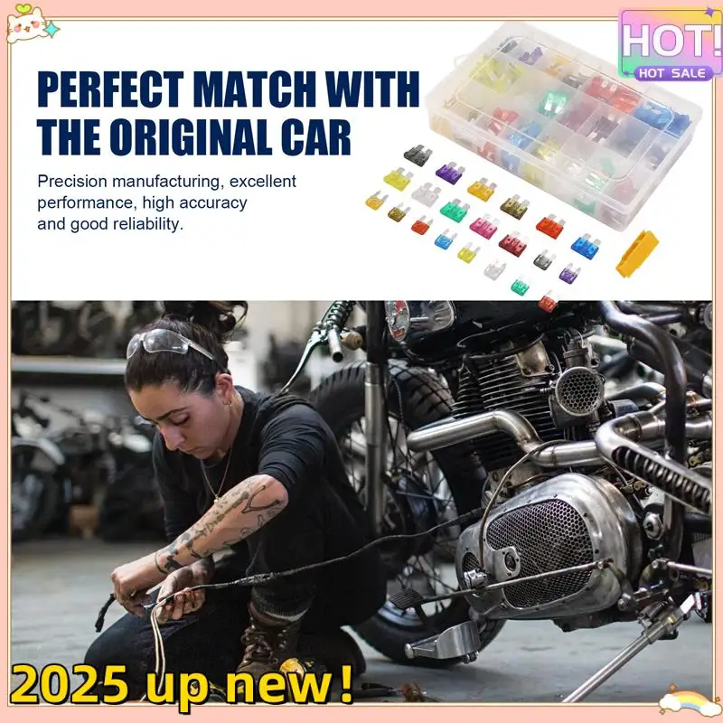 Superior-1Box/300 pièces Kit de Mini fusibles de voiture 2A 3A 5A 7.5A 10A 15A 20A 25A 30A 35A 40A fusible avec Clip pour voitures et motos