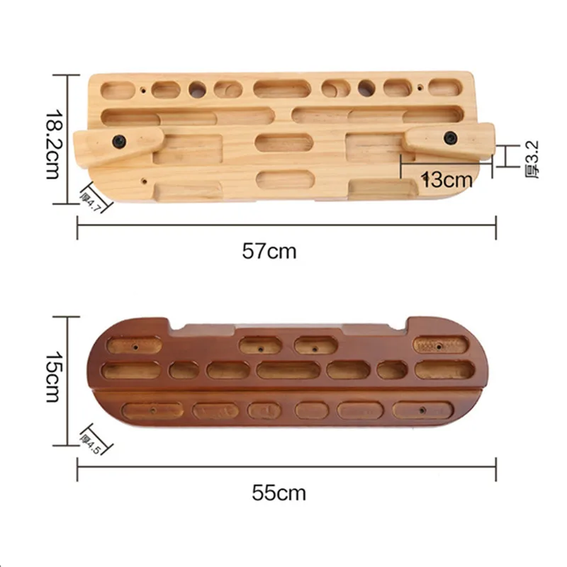 Home Rock Climbing Fingerboard for Doorway Fitness Climbing Bouldering Holds Strengthen Fingers and Upper Body Wooden Hangboards