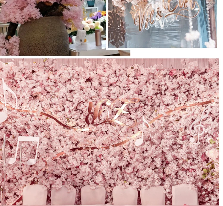 107 cm Seidenhortensien, weißer Zweig, Schnee am ganzen Himmel, DIY künstliche Kirsche, Zuhause, Party, Dekoration, Hochzeit, Bogen, Dekoration – Detail 10